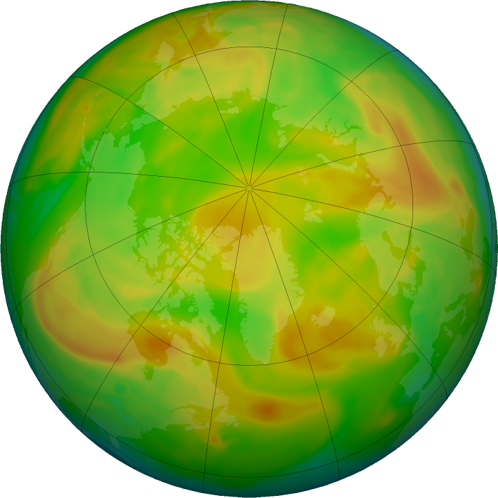 Arctic ozone map for 20 May 2022